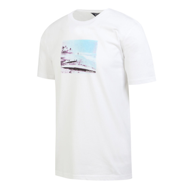Regatta Heren cline viii strand t-shirt UTRG9862_white large