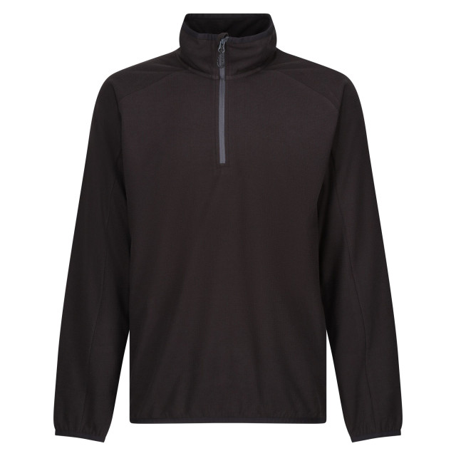 Regatta Heren navigate half zip fleecejack UTRG9760_blacksealgrey large