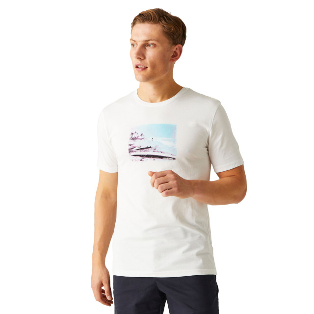 Regatta Heren cline viii strand t-shirt UTRG9862_white large