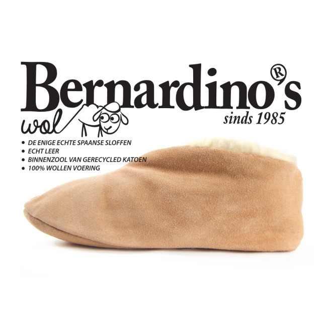 Bernardino Spaanse sloffen 100% wol Spaanse sloffen bernardino beige 100% wol large