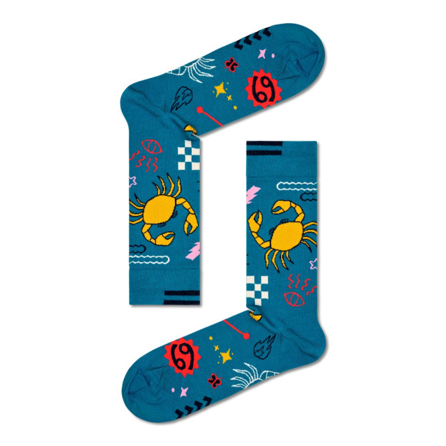 Happy Socks cancer sterrenbeeld kreeft - Happy Socks - Cancer - Sterrenbeeld - Kreeft - Blauw/groen large
