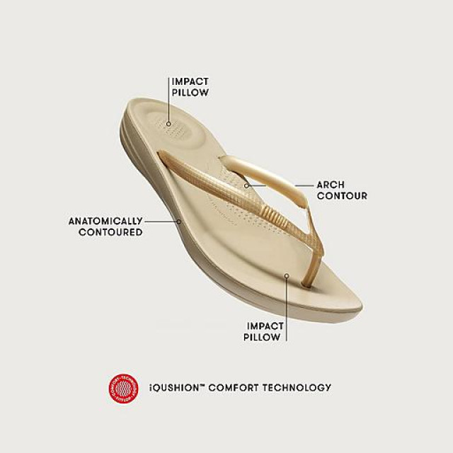 FitFlop Slippers dames iqushion ergonomi FitFlop TM Slippers Dames Brons Iqushion Ergonomi large