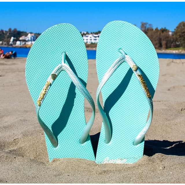 Beachyfeet Teenslipper dames spear Beachyfeet Teenslipper Dames - Spearmint large