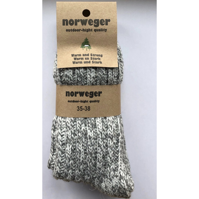 Norweger wollen sokken - 6 pack Norweger  Wollen Sokken Grijs – 6-Pack Comfort & Warmte large