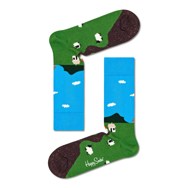 Happy Socks farmer green/blue Happy Socks - Farmer - Green/Blue large