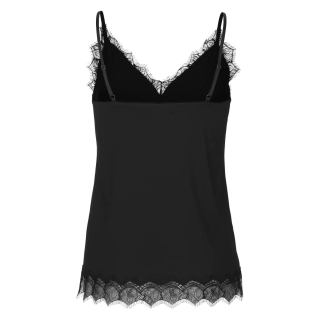 Rosemunde Strap top met lace black 4217-010-38 large