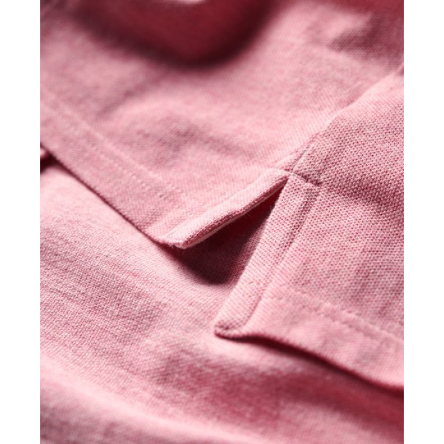 Superdry M1110343a classic pique rei light pink marl heren polo REI Light Pink Marl/M1110343A Classic Pique large