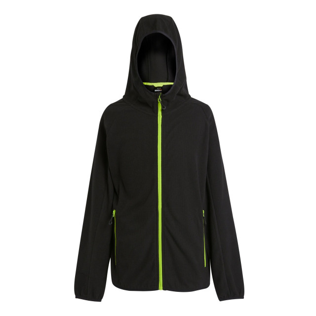 Regatta Heren navigate full zip fleecejack UTRG9711_blacklimegreen large