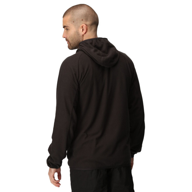 Regatta Heren navigate full zip fleecejack UTRG9711_blacksealgrey large