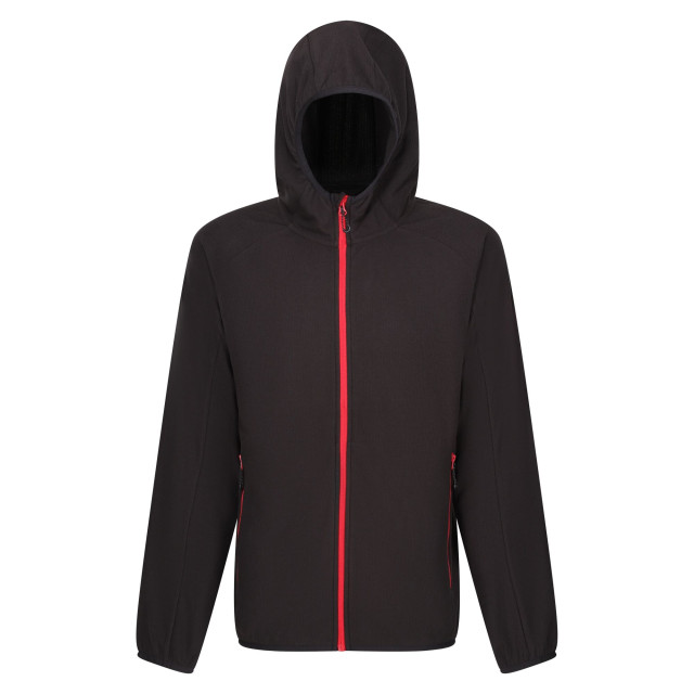 Regatta Heren navigate full zip fleecejack UTRG9711_blackclassicred large