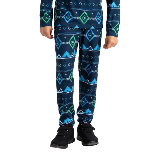 Dare2b Kinder/kids pow fair isle base layer set UTRG9941_vividgreenmoonlightdenim large