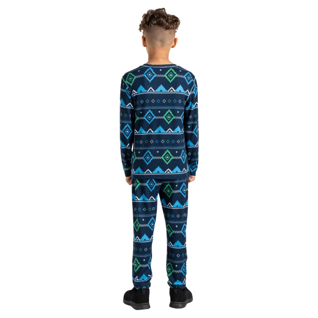 Dare2b Kinder/kids pow fair isle base layer set UTRG9941_vividgreenmoonlightdenim large
