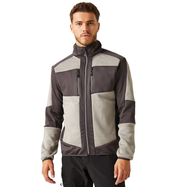 Regatta E-volve gebreide stretch midlayer voor volwassenen UTRG9997_mineralgreyash large