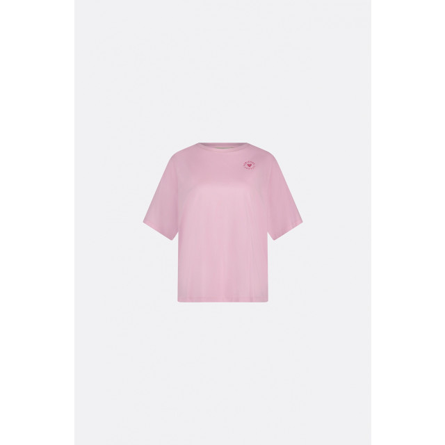 Fabienne Chapot Clt-297-tsh-ss24 fay poem pink t-shirt pink rose CLT-297-TSH-SS24 7021 large