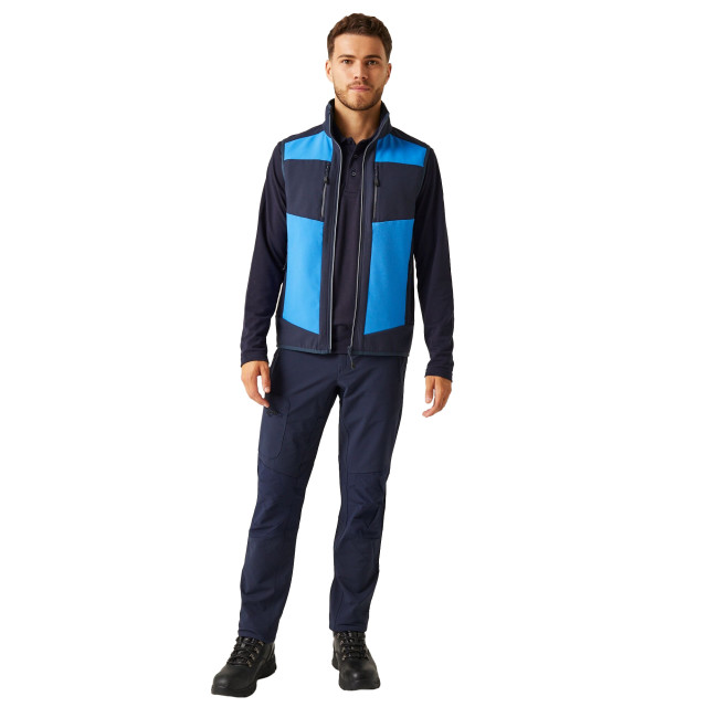 Regatta Heren e-volve colour block softshell bodywarmer UTRG9958_strongbluenavy large