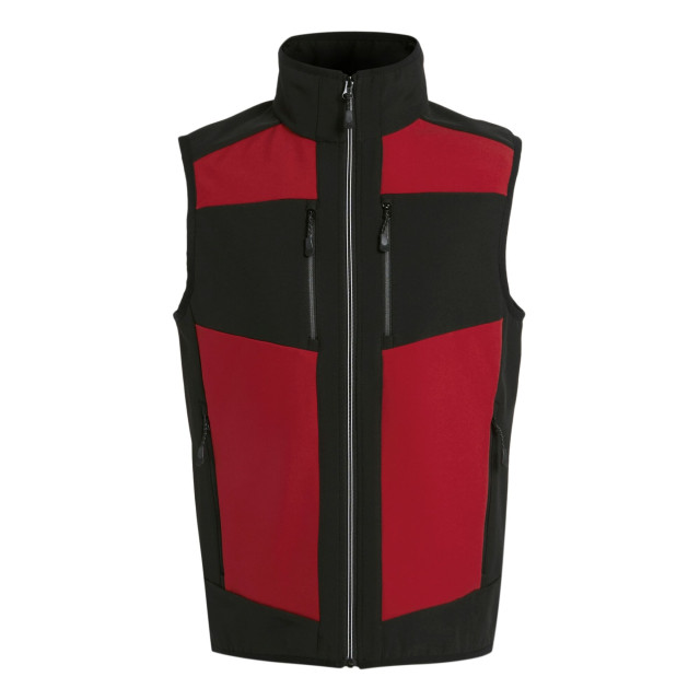 Regatta Heren e-volve colour block softshell bodywarmer UTRG9958_classicredblack large
