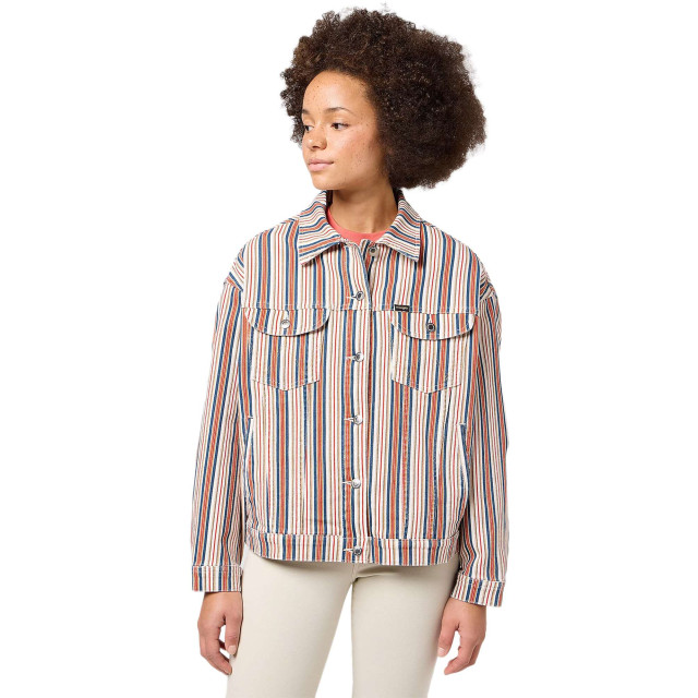 Wrangler Girlfriend jacket americana striped 112351923 large