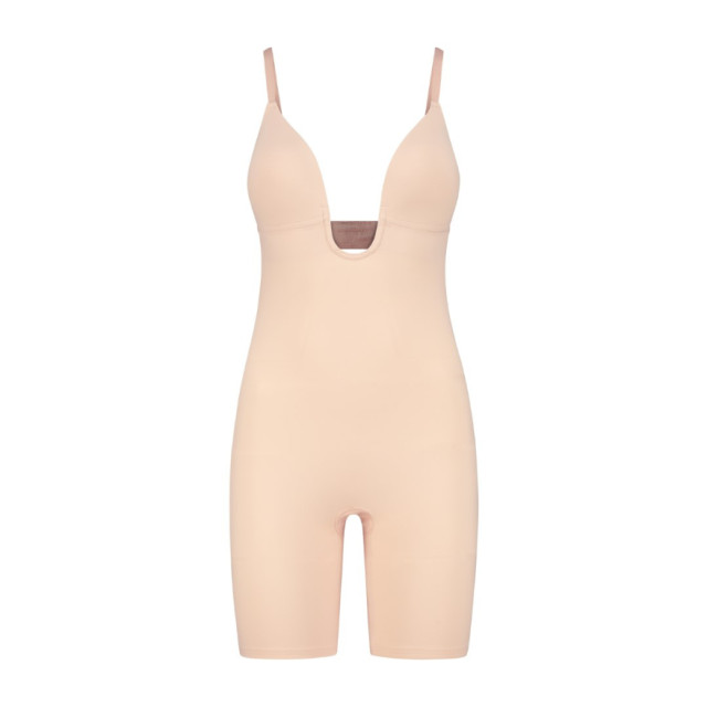 Bye Bra Culpting bodyuit deep v huidkleur SCPBDV large