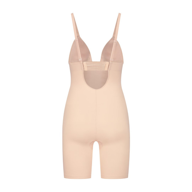 Bye Bra Culpting bodyuit deep v huidkleur SCPBDV large