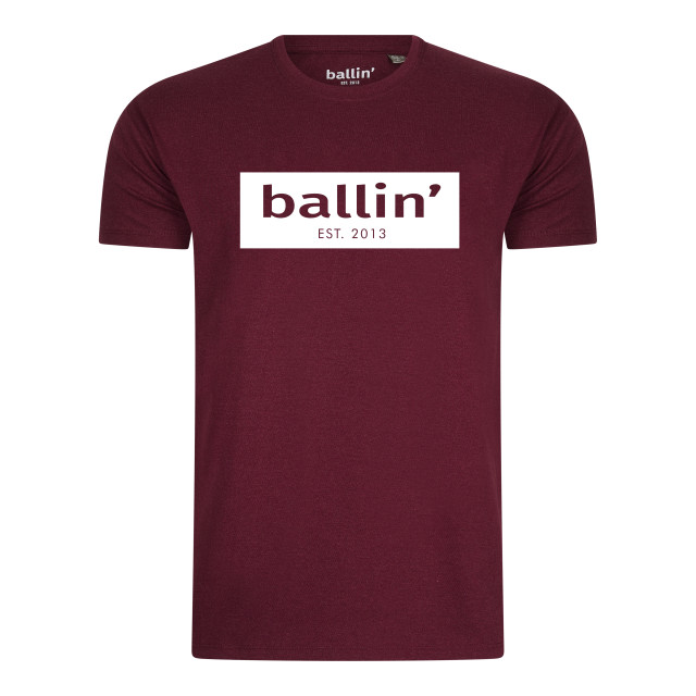 Ballin Est. 2013 Cut out logo shirt SH-H00123-BURG-M large