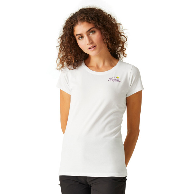 Regatta Dames breezed iv rug t-shirt met opdruk UTRG10098_white large