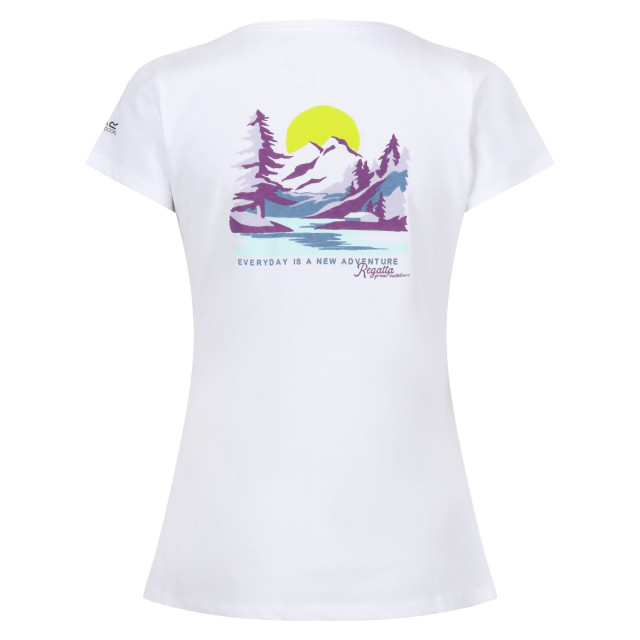 Regatta Dames breezed iv rug t-shirt met opdruk UTRG10098_white large