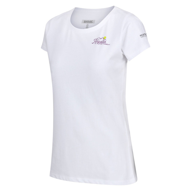 Regatta Dames breezed iv rug t-shirt met opdruk UTRG10098_white large