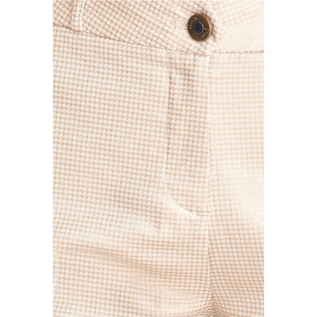 Zizo Broek psp24.6001 gold pied de poule broek PSP24.6001 Gold Pied De Poule large