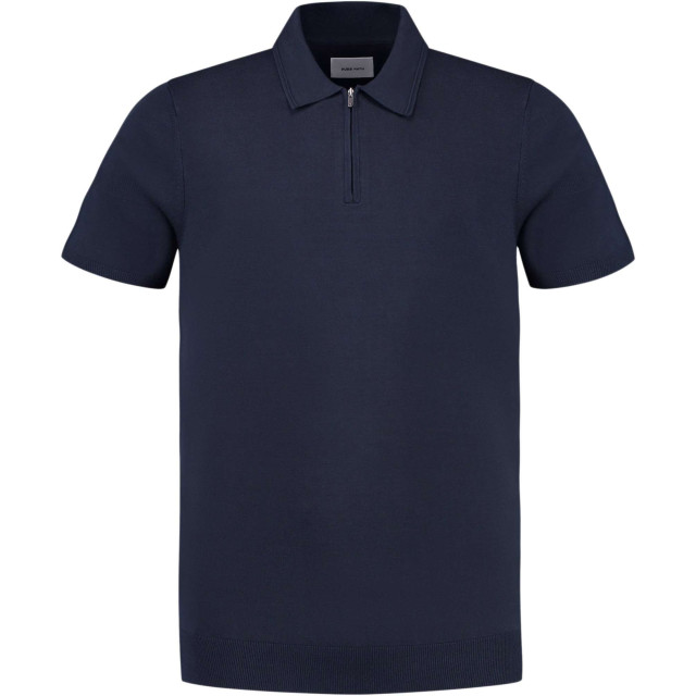 Pure Path Regular fit polo ss knitwear navy 24010804-07 large