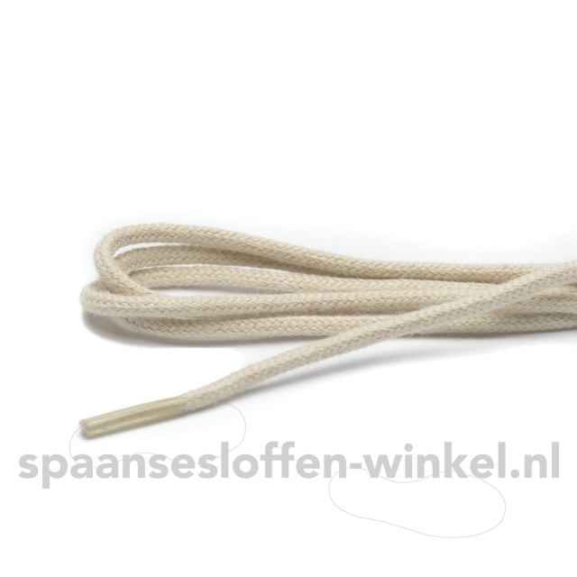 ARIESZZZ Schoenveters fijn rond dikte 3 mm Schoenveters ecru fijn rond dikte 3 mm 90 cm large