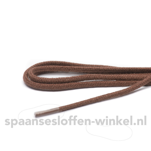 ARIESZZZ Schoenveters fijn rond dikte 3 mm Schoenveters middelbruin fijn rond dikte 3 mm 120 cm large