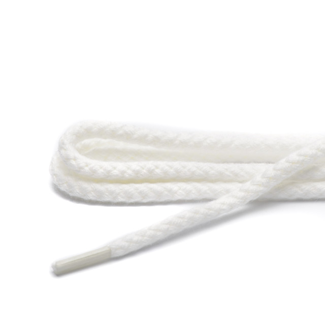 ARIESZZZ Schoenveters rond grof dikte 4 mm Schoenveters wit  rond grof dikte 4 mm 120 cm large