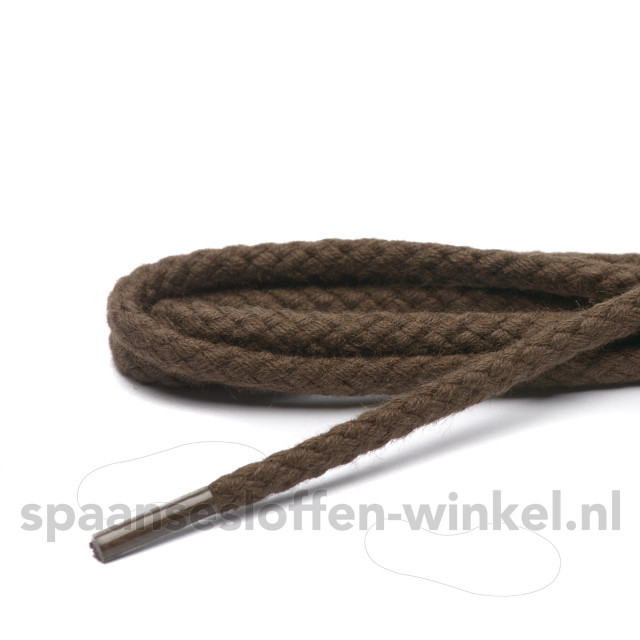 Cordial Katoenen grof rond veters dikte 4 mm 55 cm Cordial katoenen donkerbruin grof rond veters dikte 4 mm 55 cm large