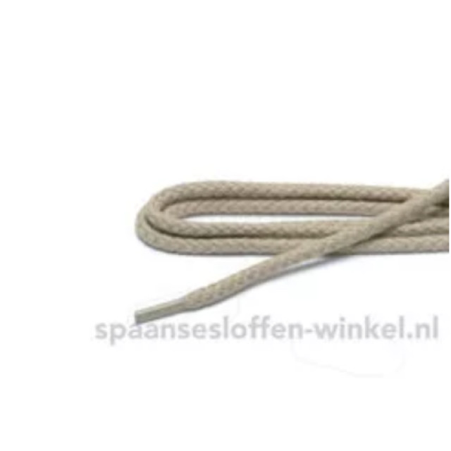 ARIESZZZ Schoenveters grof rond dikte 4 mm Schoenveters Beige Grof Rond  dikte 4 mm 120 cm large