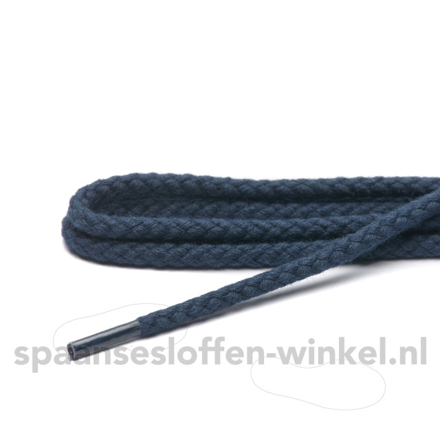 ARIESZZZ Schoenveters donker rond grof dikte 4 mm cm Schoenveters donkerblauw rond grof dikte 4 mm 90 cm large