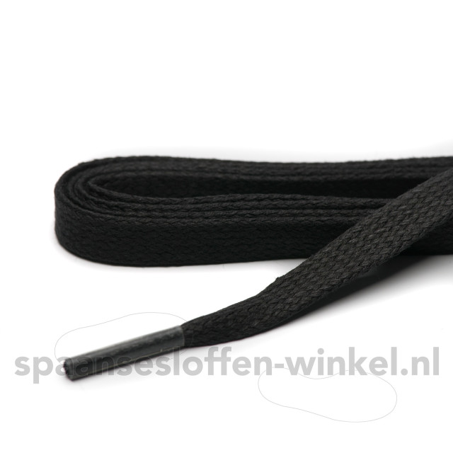 ARIESZZZ Schoenveters wax plat dikte 7 mm Schoenveters wax zwart plat dikte 7 mm 120 cm large