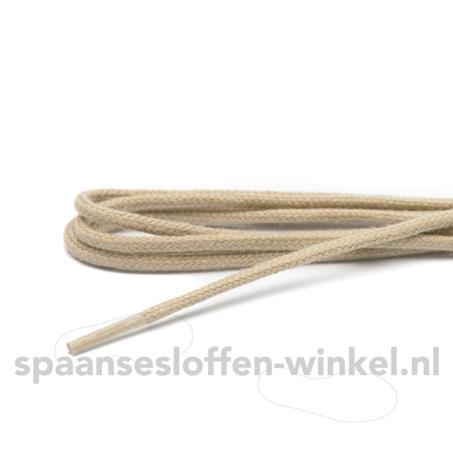 ARIESZZZ Schoenveters fijn rond veters dikte 2 mm 55 cm Schoenveters beige fijn rond veters dikte 2 mm 55 cm large
