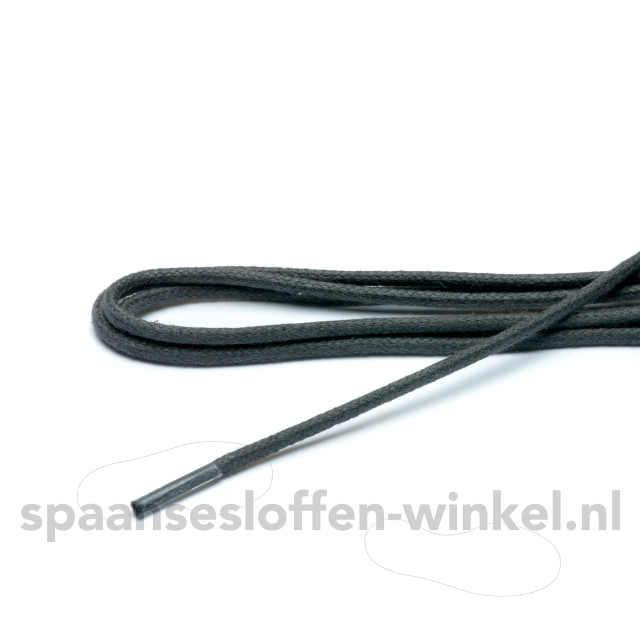 ARIESZZZ Schoenveters wax fijn rond 75 cm dikte 3 mm Schoenveters grijs wax fijn rond 75 cm dikte 3 mm large