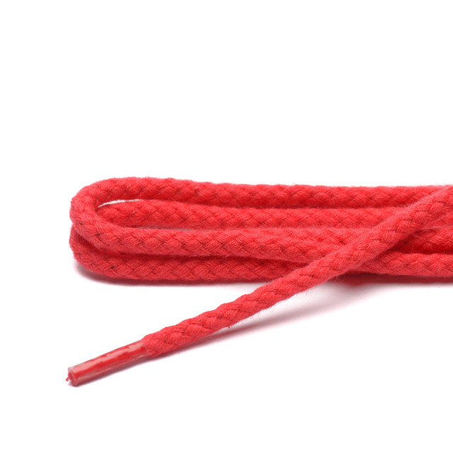 ARIESZZZ Schoenveters rond grof dikte 4 mm Schoenveters rood rond grof dikte 4 mm 90 cm large