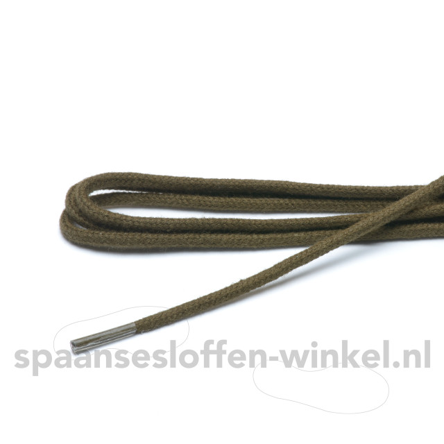 ARIESZZZ Schoenveters leger rond dikte 3 mm Schoenveters legergroen rond dikte 3 mm 70 cm large