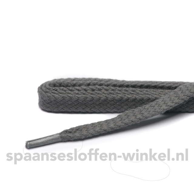 ARIESZZZ Schoenveters veters plat dikte 7 mm Schoenveters donkergrijs veters plat dikte 7 mm 90 cm large