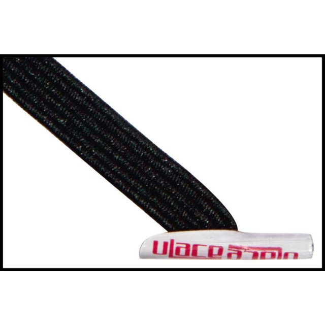 Ulace veters voor sneakers met 6 gaatjes - elastiek Ulace - Veters - voor sneakers met 6 gaatjes - Zwart - Elastiek large