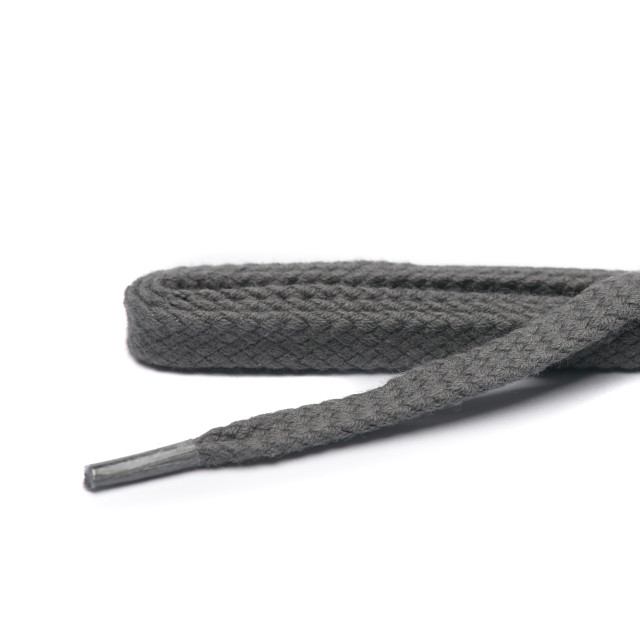 ARIESZZZ Schoenveters donker plat dikte 5 mm Schoenveters  donkergrijs  plat dikte 5 mm 150 cm large