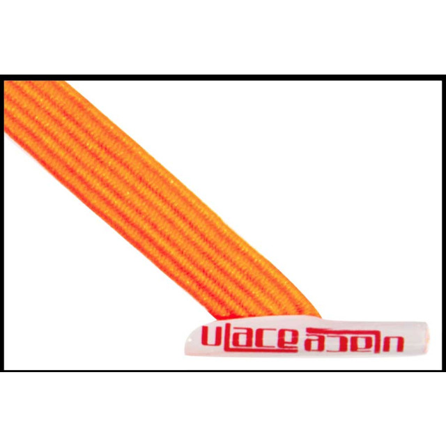 Ulace veters voor sneakers met 6 gaatjes neon orange elastiek Ulace - Veters - voor sneakers met 6 gaatjes - Neon Orange - Elastiek large