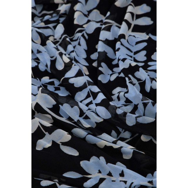 Fabienne Chapot Bella dress black & blue flower dessin CLT-115-DRS-SS24-0004 large