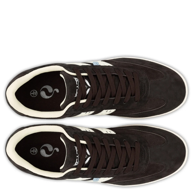 Q1905 Sneaker platinum donker/crème QM1202616-800-1 large
