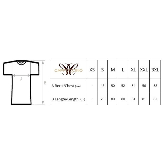 Cappuccino Italia 4-pack t-shirts CAP-4P-O-TEE-3XL large