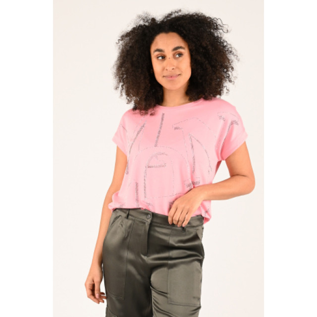 Monari  T-shirt korte mouw roze large