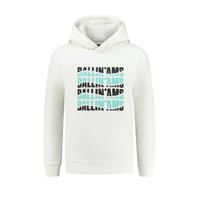 Ballin Amsterdam Jongens hoodie wave logo off white 150367704 large