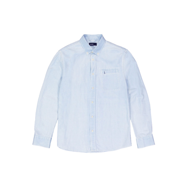 Butcher of Blue Aiden chambray lange mouw overhemden M2414010 large